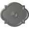 Ekena Millwork Waltz Ceiling Medallion (Fits Canopies up to 5 1/4"), Hand-Painted Silver, 24"W x 20 1/2"H x 1 1/8"P CM24WASLS - alternate 1
